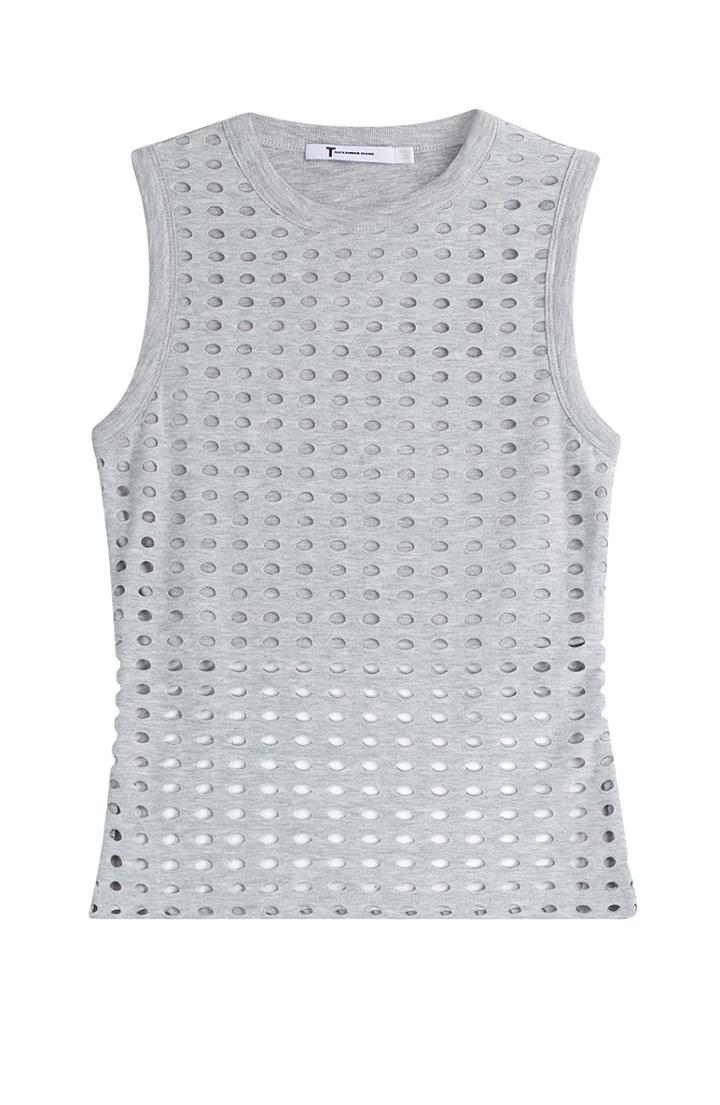 T By Alexander Wang Laser-cut Tank Top