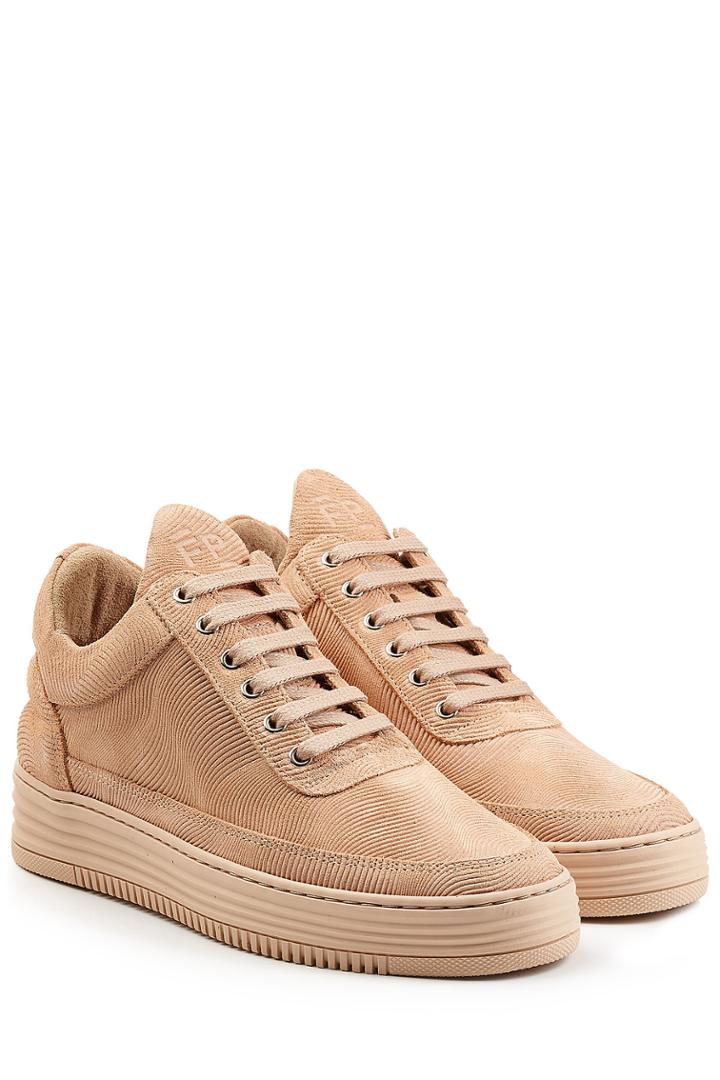 Filling Pieces Filling Pieces Monotone Stripe Suede Sneakers - Beige