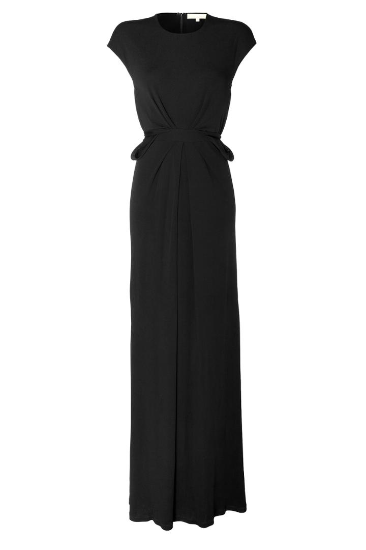 Michael Kors Collection Michael Kors Collection Jersey Gown With Peplum - Black