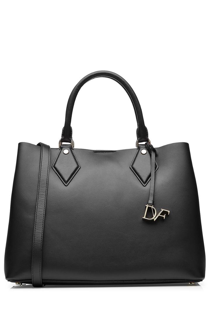 Diane Von Furstenberg Diane Von Furstenberg Leather Tote - Black
