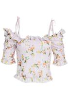Brock Collection Brock Collection Tao Off-shoulder Printed Blouse