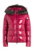 Duvetica Duvetica Quilted Down Jacket With Fur-trimmed Hood - Pink