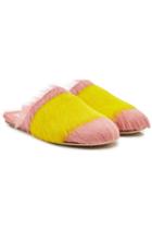Marni Marni Mules With Fur And Leather