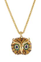 Kenneth Jay Lane Kenneth Jay Lane Embellished Owl Necklace
