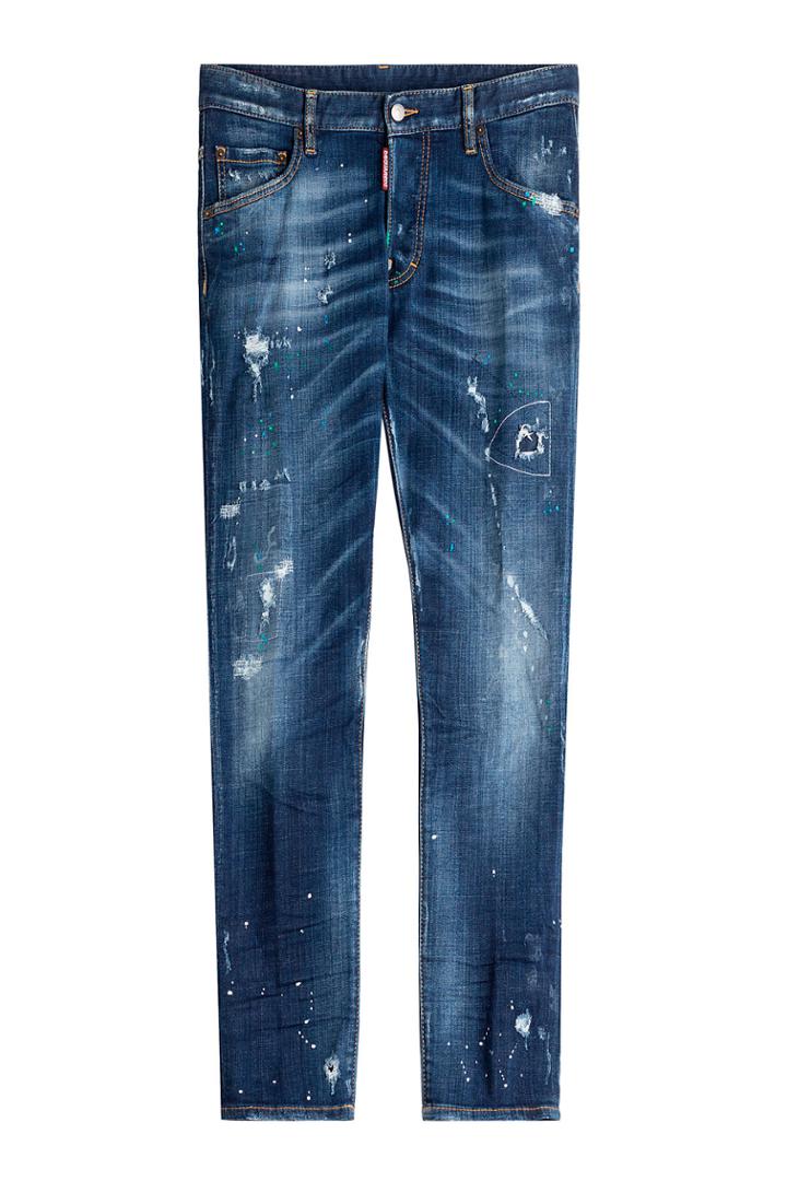 Dsquared2 Dsquared2 Skate Distressed Slim Jeans - Blue