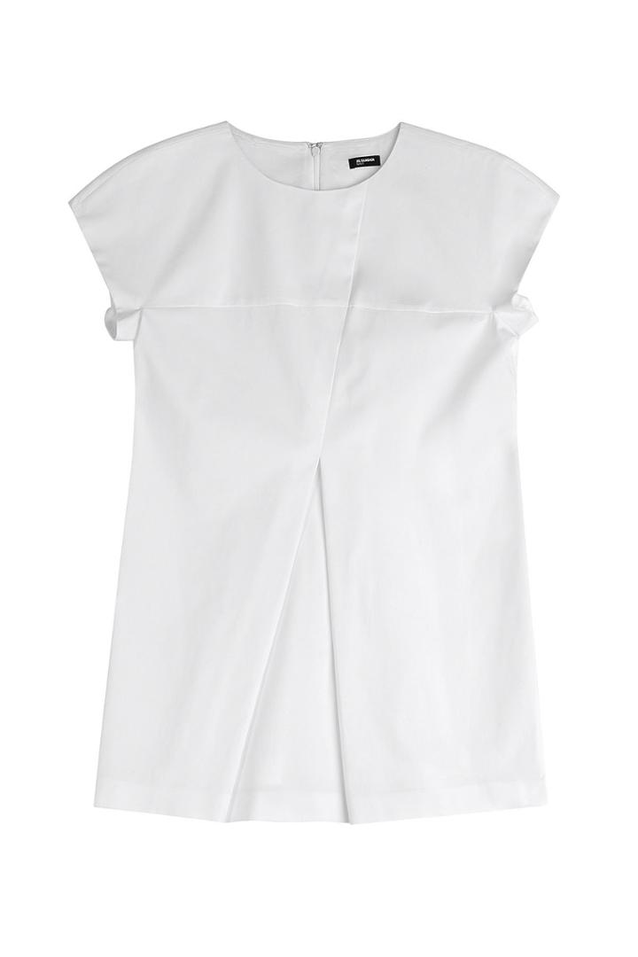 Jil Sander Navy Jil Sander Navy Stretch Cotton Blouse