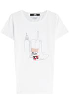 Karl Lagerfeld Karl Lagerfeld Choupette Skating Cotton T-shirt