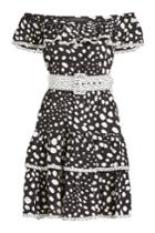 Marc Jacobs Marc Jacobs Printed Off-the-shoulder Silk Dress