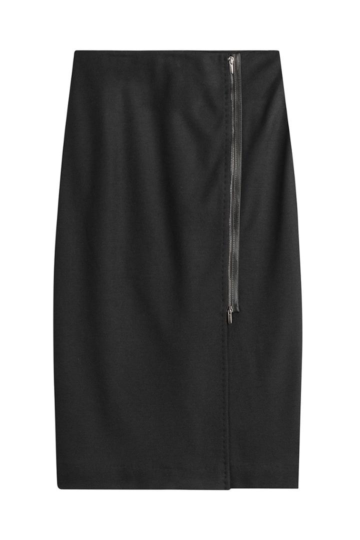 Max Mara Max Mara Wool Skirt With Zip Detail