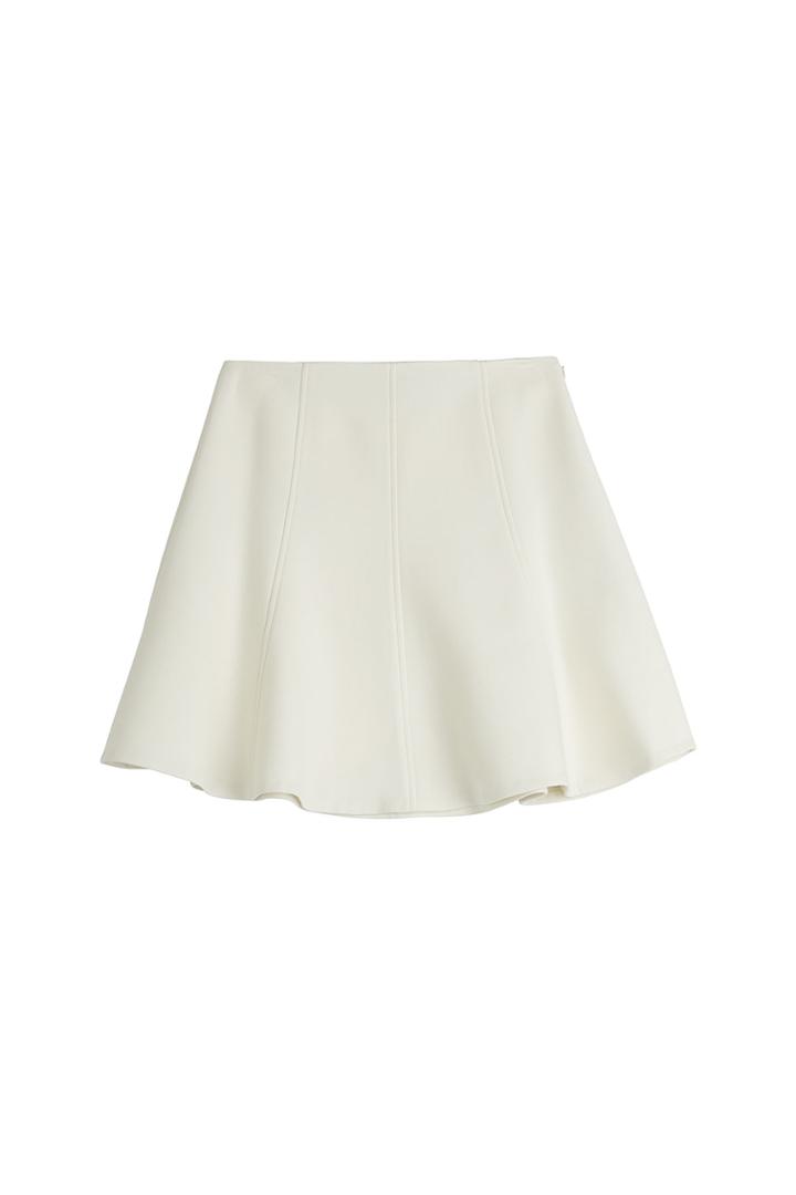 Ralph Lauren Black Label Ralph Lauren Black Label Flared Wool Skirt - White