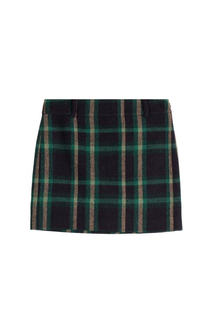 Polo Ralph Lauren Wool-alpaca Tartan Skirt