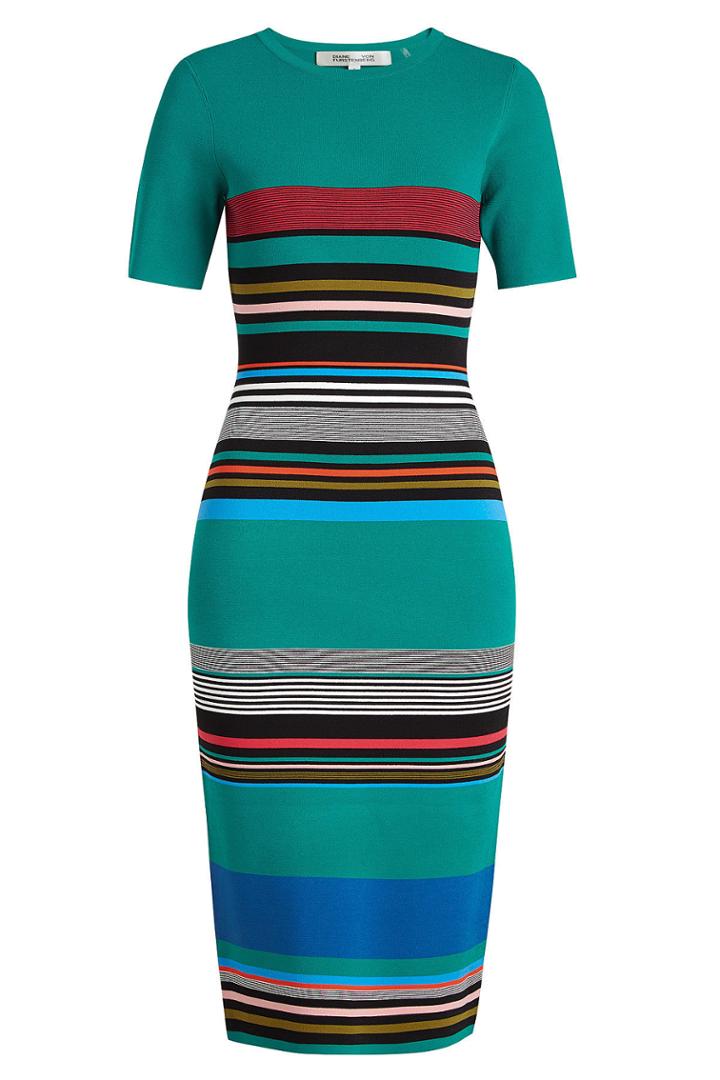 Diane Von Furstenberg Diane Von Furstenberg Striped Knit Dress