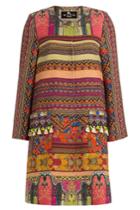 Etro Etro Embroidered And Embellished Cotton Coat - Multicolored
