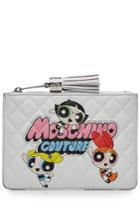 Moschino Moschino Quilted Leather Clutch - White