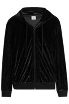 Vetements Vetements Velvet Zipped Hoody - Black