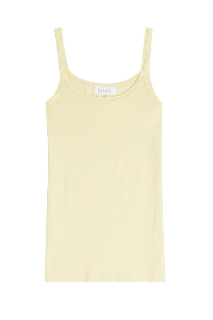 Velvet Velvet Cotton Vest Top - Yellow