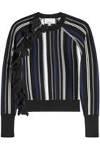3.1 Phillip Lim 3.1 Phillip Lim Cotton-blend Pullover With Ruffle Detail