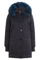 Kenzo Kenzo Parka With Raccoon Fur Hood - Blue