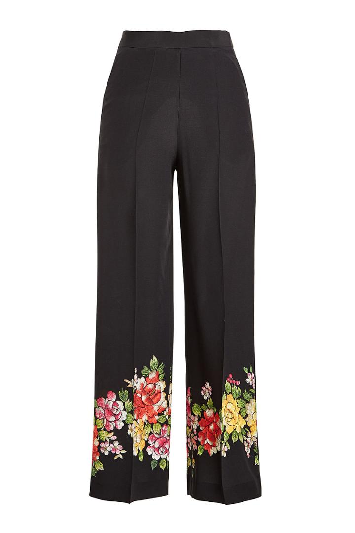 Etro Etro Wide Leg Silk Pants With Print