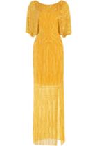 Jenny Packham Jenny Packham Bead And Sequin Embellished Floor Length Silk Gown - None