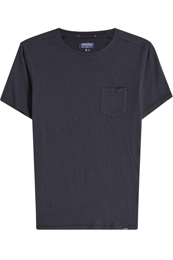 Woolrich Woolrich Cotton T-shirt With Linen