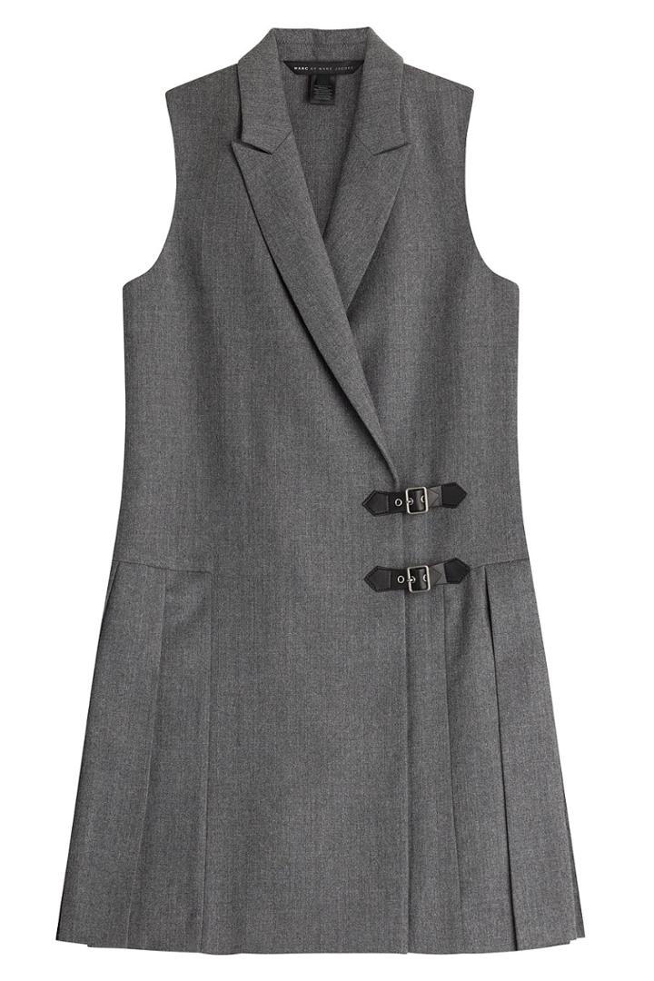 Marc By Marc Jacobs Marc By Marc Jacobs Pleated Wool Mini Dress