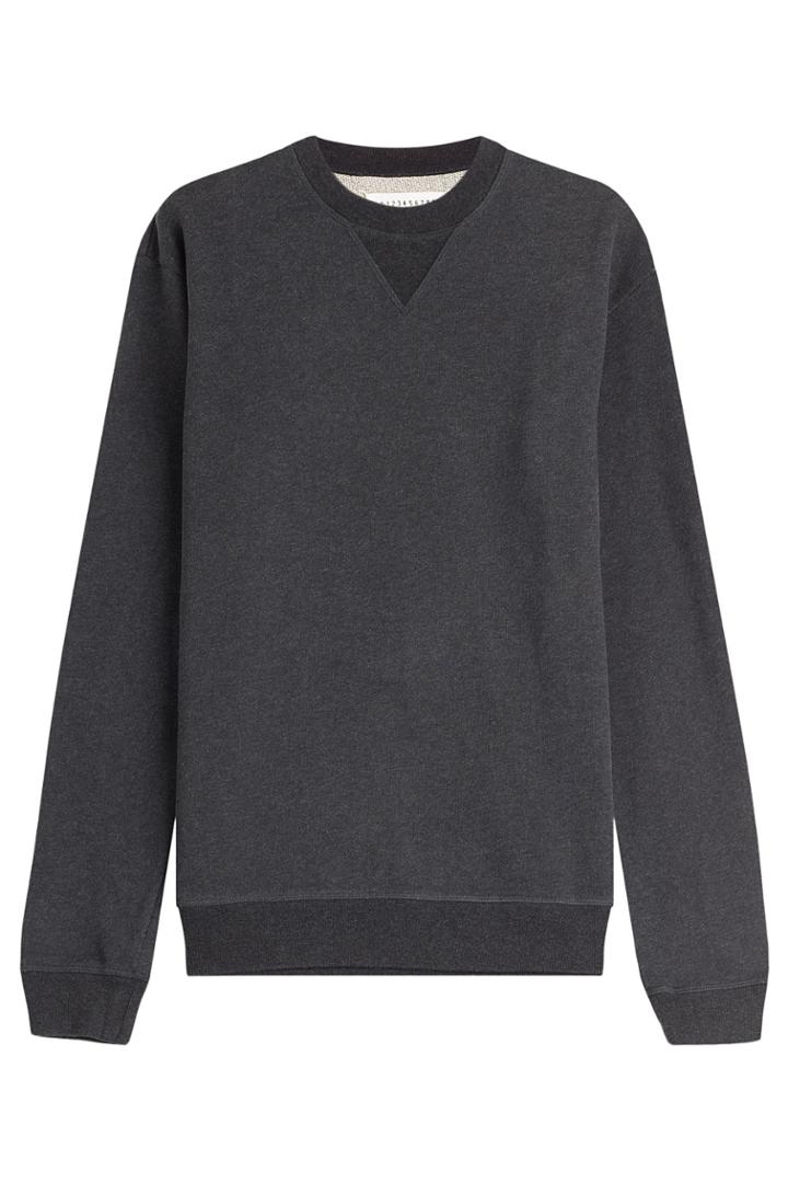 Maison Margiela Maison Margiela Cotton Sweatshirt With Elbow Patches - Blue