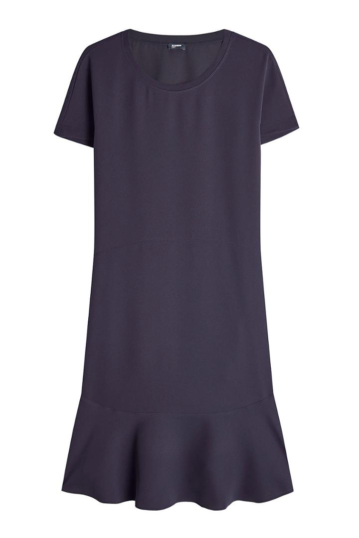 Jil Sander Navy Jil Sander Navy Dress With Ruffled Hem