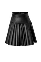 David Koma David Koma Pleated Leather Mini-skirt