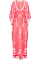 Muzungu Sisters Muzungu Sisters Embroidered Cotton Caftan - Pink