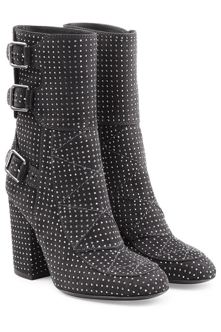 Laurence Dacade Laurence Dacade Embellished Suede Ankle Boots