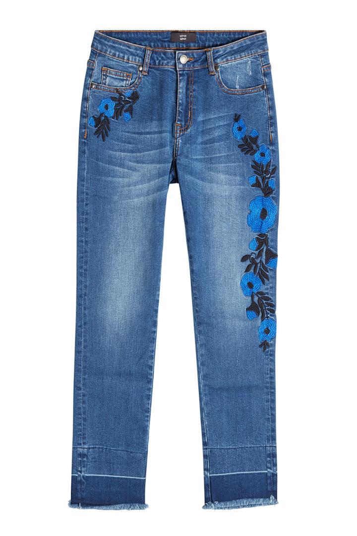 Steffen Schraut Steffen Schraut Embroidered Straight Leg Jeans