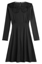 Marc Jacobs Marc Jacobs Wool Dress With Crochet Details - Black