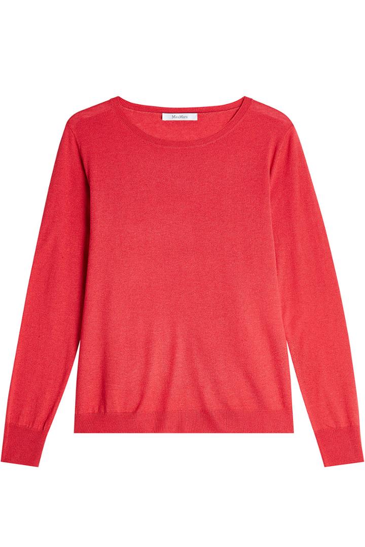 Max Mara Max Mara Silk-cashmere Pullover - Red