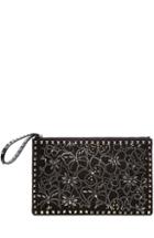 Valentino Rockstud Suede Clutch