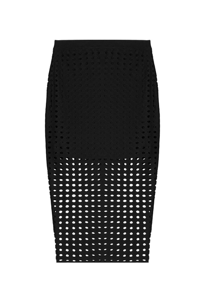 T By Alexander Wang T By Alexander Wang Skirt With Cut Out Detail - Black