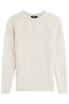 A.p.c. A.p.c. Pullover With Baby Alpaca, Cotton And Merino Wool - White