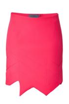 Preen Preen Asymmetric Hem Scuba Skirt - Pink