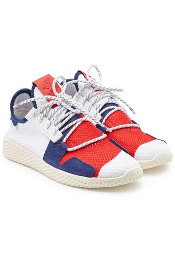 Adidas Originals By Pharrell Williams Adidas Originals By Pharrell Williams Bbc Hu V2 Sneakers With Mesh And Suede Leather