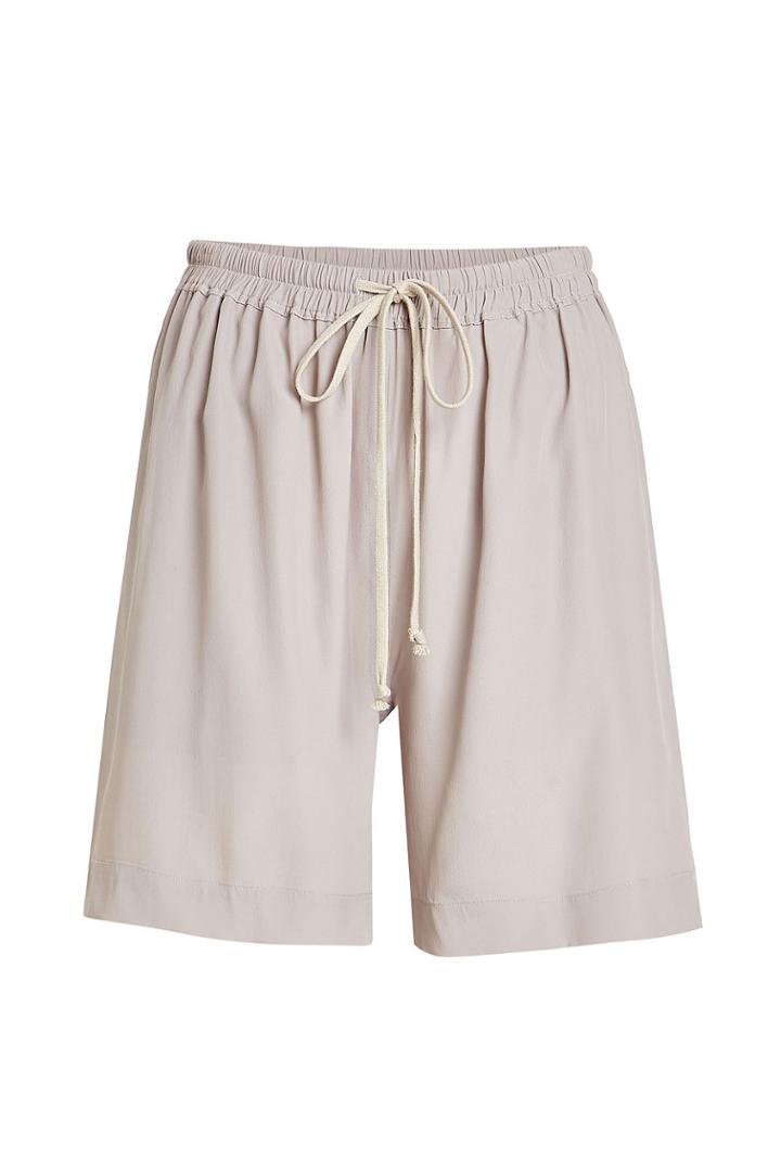 Rick Owens Rick Owens Jersey Shorts With Silk - Grey