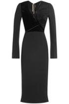Roland Mouret Roland Mouret Dress With Seer Inserts And Velvet