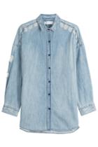 Iro Iro Distressed Denim Shirt - Blue