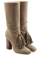 Burberry Burberry Suede Boots With Tassels