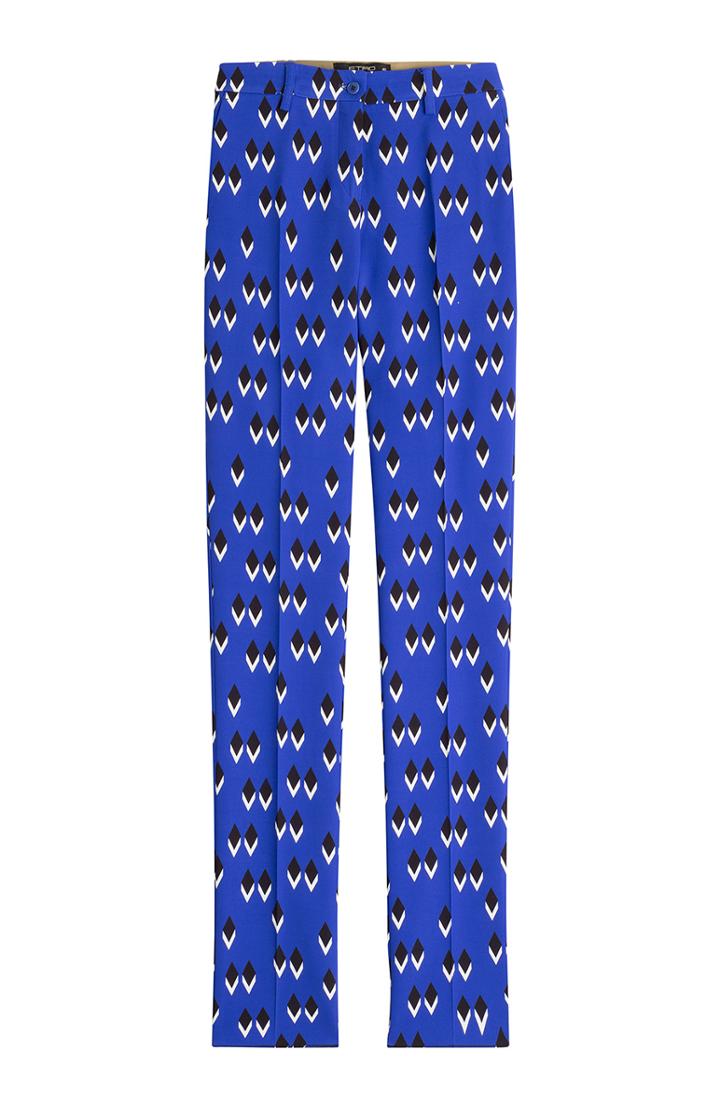 Etro Printed Crepe Pants