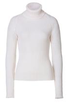 Anthony Vaccarello Anthony Vaccarello Cashmere-mohair Turtleneck Pullover - White