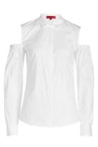 Hugo Hugo Emba Cold Shoulder Cotton Blouse