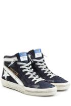 Golden Goose Golden Goose Slide High-top Sneakers With Suede And Leather