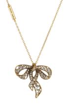 Marc Jacobs Marc Jacobs Embellished Bow Necklace - Gold