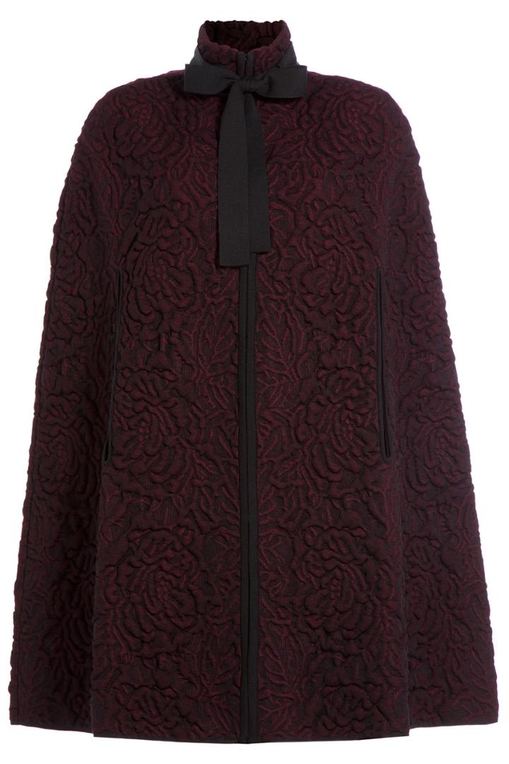 Alexander Mcqueen Alexander Mcqueen Wool Jacquard Cape