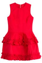 J Brand X Simone Rocha J Brand X Simone Rocha Denim Dress With Frill - Red
